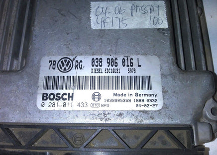 038 906 016 L ecm ecu computer 2004-2006 VW Passat - Swan Auto