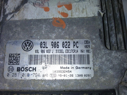 03L 906 022 PC ecm ecu computer 2009-2010 Volkswagen VW Jetta - Swan Auto