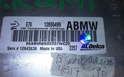 12655499 ecm ecu computer 2013 Chevrolet Sonic or Cruze **Tested** - Swan Auto