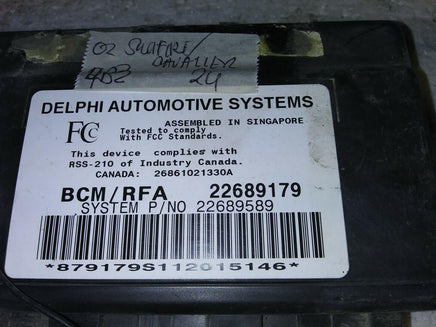 22689179 Chevrolet Cavalier or Pontiac Sunfire 2002 bcm body control module - Swan Auto