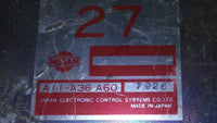 A11-A36 A60 ecm ecu computer 1988-1989 Nissan Pulsar