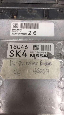 NEC026-666 Nissan Rogue ecm ecu computer 2018-2022