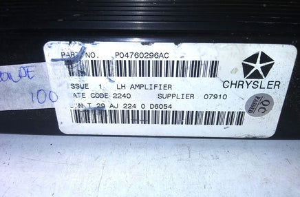 P04760296AC Amplifier power amp 1998-2004 Chrysler Concorde - Swan Auto