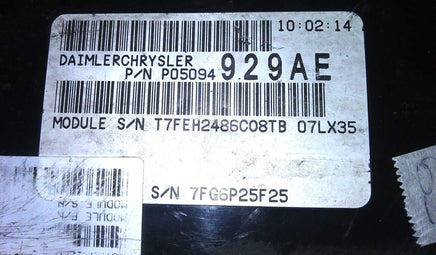 P05094929AE ecm ecu computer 2007 Dodge Magnum or 300 - Swan Auto