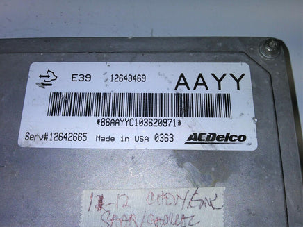 12643469 Cadillac, GMC or Chevy 2011-2012 ecm ecu computer **Tested** - Swan Auto