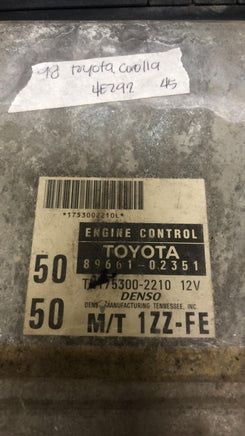 12660992 Toyota Corolla 1998 ecm ecu computer - Swan Auto