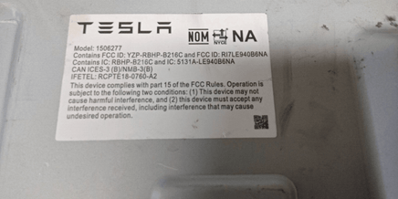 1506277 Tesla Model X Gen 3 Module control 2021 - Swan Auto