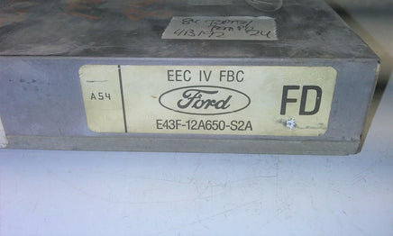 1984 Ford Tempo Mercury Topaz ecm ecu computer E43F-12A650-S2A - Swan Auto