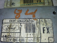 1984 Ford Tempo or Mercury Topaz ecm ecu computer E43F-12A650-AG1A - Swan Auto