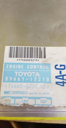 1988 Toyota Corolla ecu ecm computer 89661-12210.