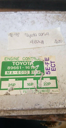 1990-1992 Toyota Corsa ecu ecm computer 89661-16100.