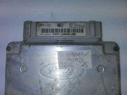 1991 Ford Explorer or Mazda Navajo ecm ecu computer F07F-12A650-ABB.