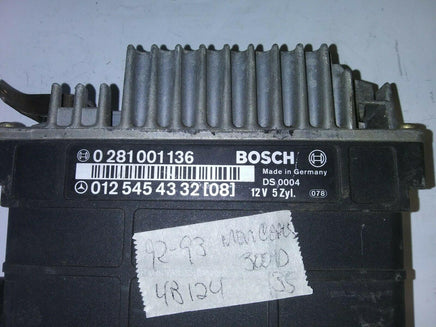 1992-1993 Mercedes-Benz 300D ecm ecu computer 012 545 43 32.