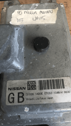 2010 Nissan Murano TCM transmission computer 31036 1AD0E - Swan Auto