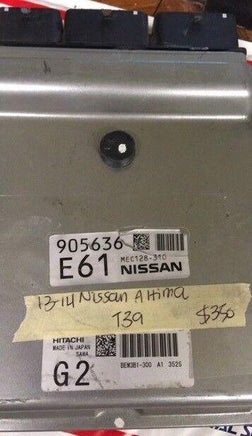 2013-2014 Nissan Altima ecm ecu computer MEC128-310 - Swan Auto