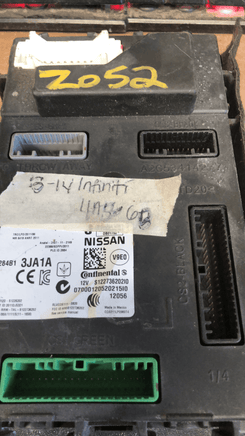 2013 Infiniti JX35 Body Control Module 284B1 3JA1A - Swan Auto