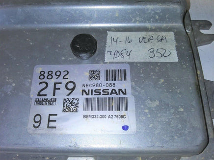 2014-2016 Nissan Versa ecm ecu computer NEC980-088 - Swan Auto