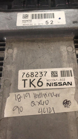 2018-2019 Nissan Pathfinder QX60 ecm ecu computer NEC041-602 - Swan Auto