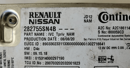 282755SN4B Nissan Titan 2020-2021 telematics module - Swan Auto