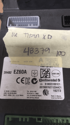 284B2 EZ60A Nissan Titan ecm ecu computer 2016 - Swan Auto