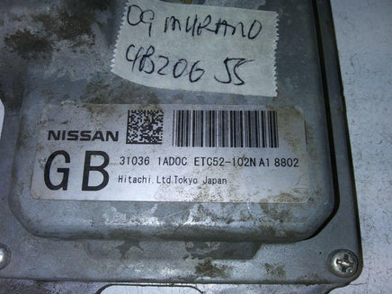 31036 1AD0C Nissan Murano 2009 TCM transmission computer - Swan Auto