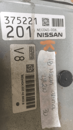 BEM40K-300 Nissan Altima ecm ecu computer 2018 - Swan Auto