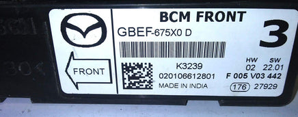 GBEF-675X0 D bcm body control module 2020-2021 Mazda CX-9 CX9 - Swan Auto