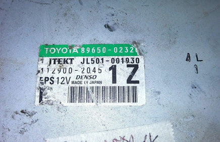 JL501-001930 Toyota Matrix 2009-2010 power steering module computer - Swan Auto