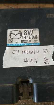 LFL7 18 881B Mazda 3 Mazda3 2007 ecm ecu computer - Swan Auto