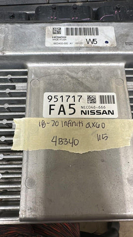 NEC046-666 Nissan Pathfinder or Infiniti 2018-2020 ecu ecm computer - Swan Auto