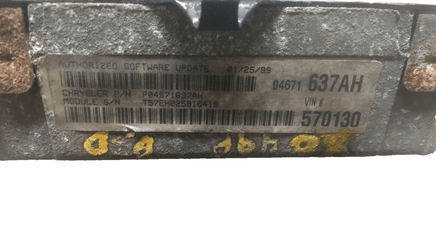 P04671637AH Dodge Avenger or Chrysler Sebring engine control computer 1998 - Swan Auto