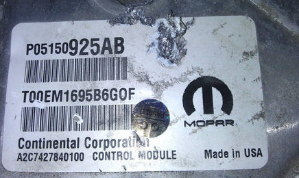 P05150925AB ecm ecu computer 2015 Jeep Cherokee - Swan Auto