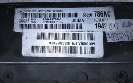 P56028786AC Dodge Ram 1500 or 2500 2004 ecm ecu computer - Swan Auto