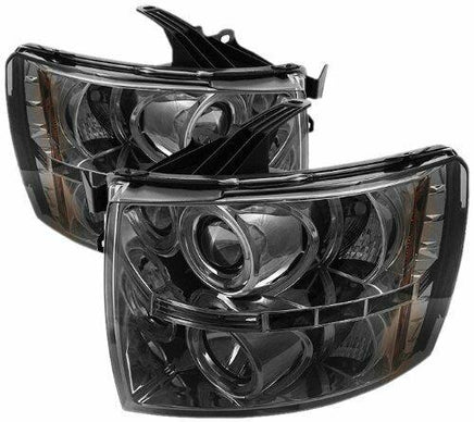 projector headlight set fits 2007-2013 Chevy pickup 444-CS07-HL-SM *NEW* - Swan Auto