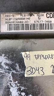 XL2F-12A650-MB Ford Explorer 1999 ecm ecu computer **Tested** - Swan Auto